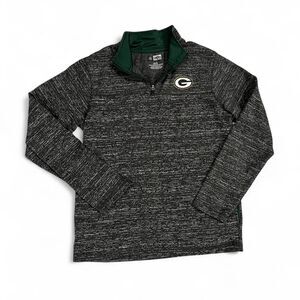 Nfl Men's Grey and Green Sweatshirt